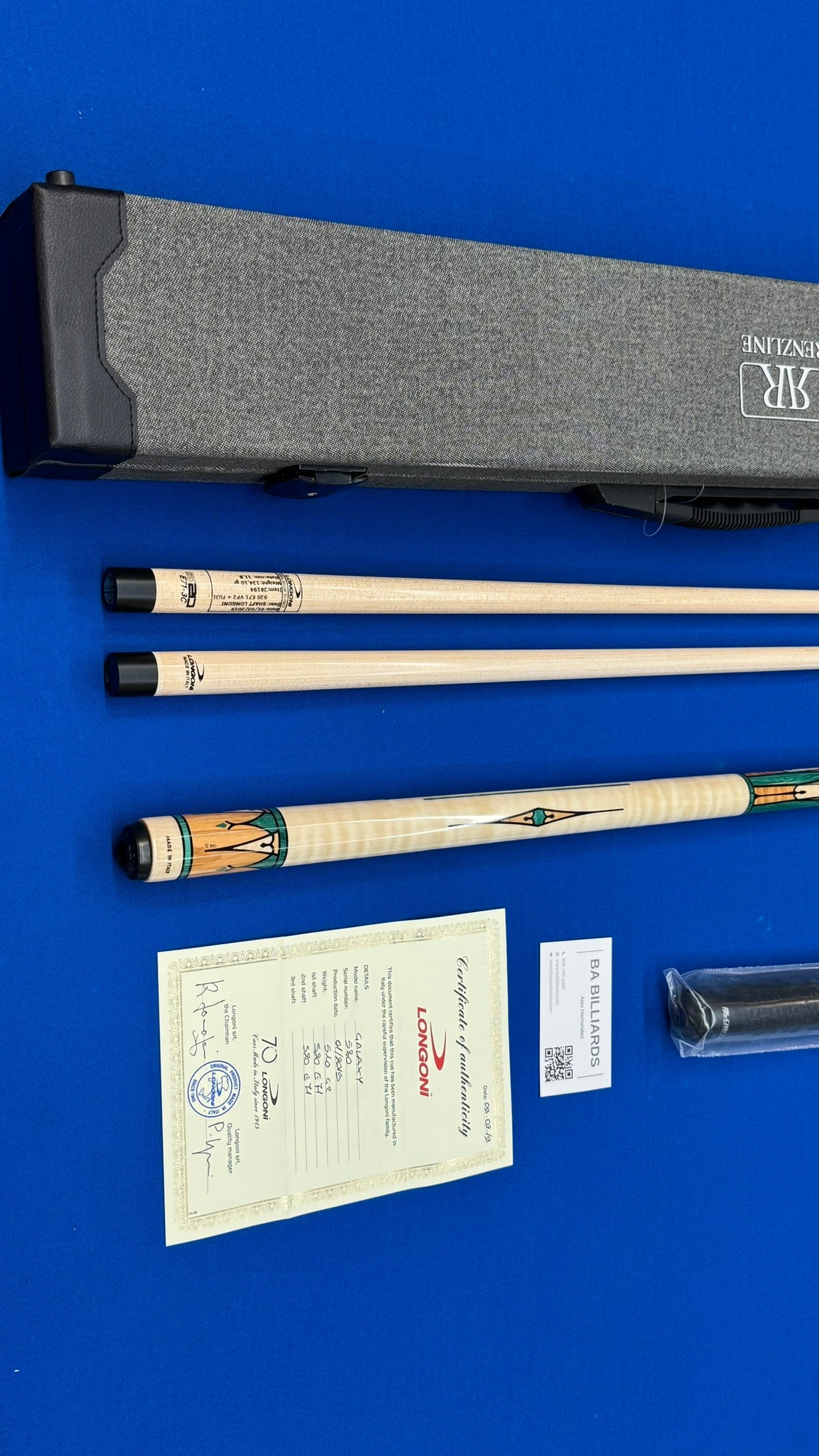 Galaxy Maple Carom Cue Longoni