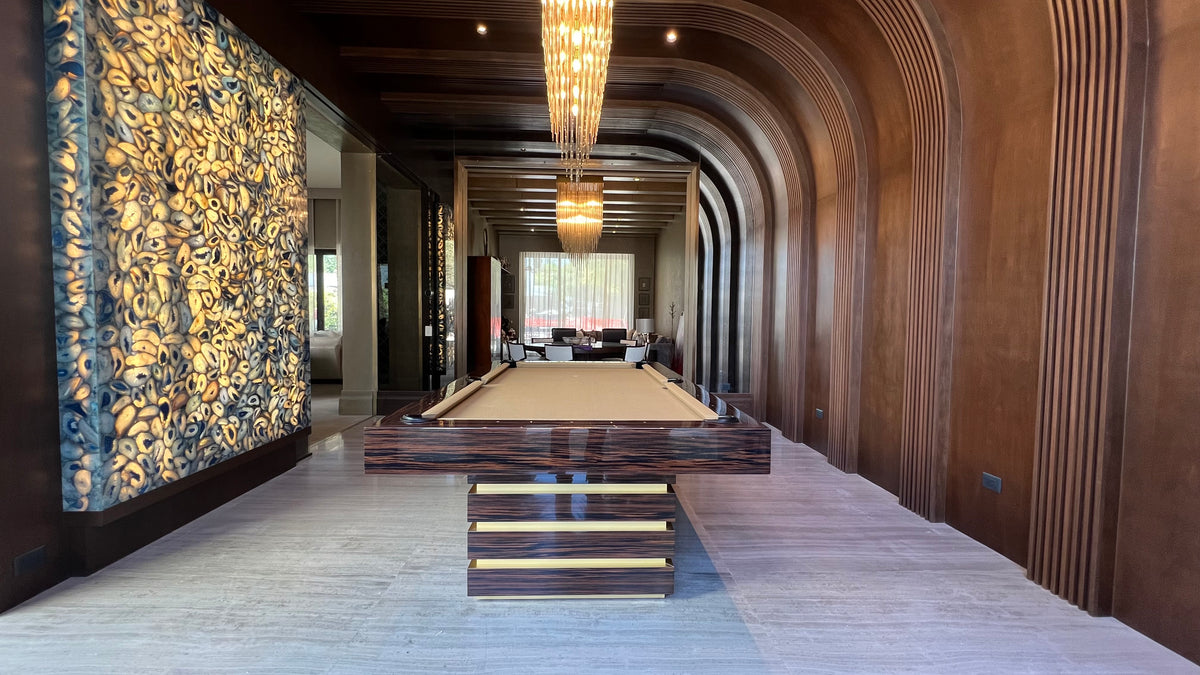 Hermosa Pool Table Macassar Piano Finish