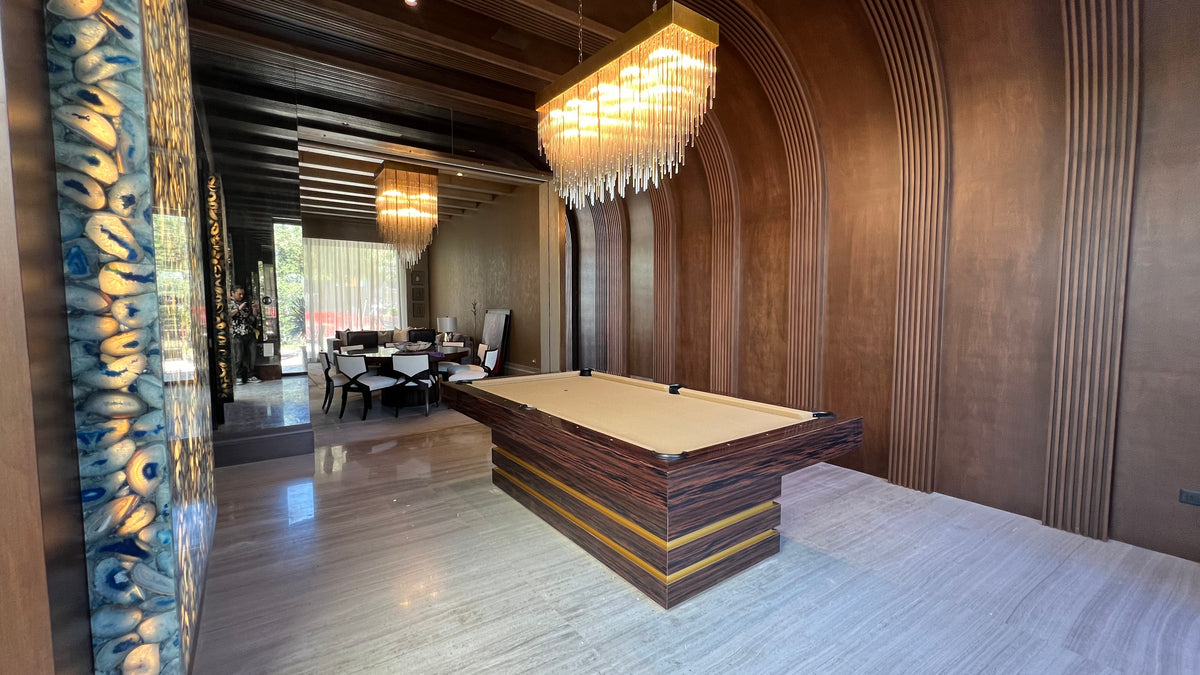 Hermosa Pool Table Macassar Piano Finish