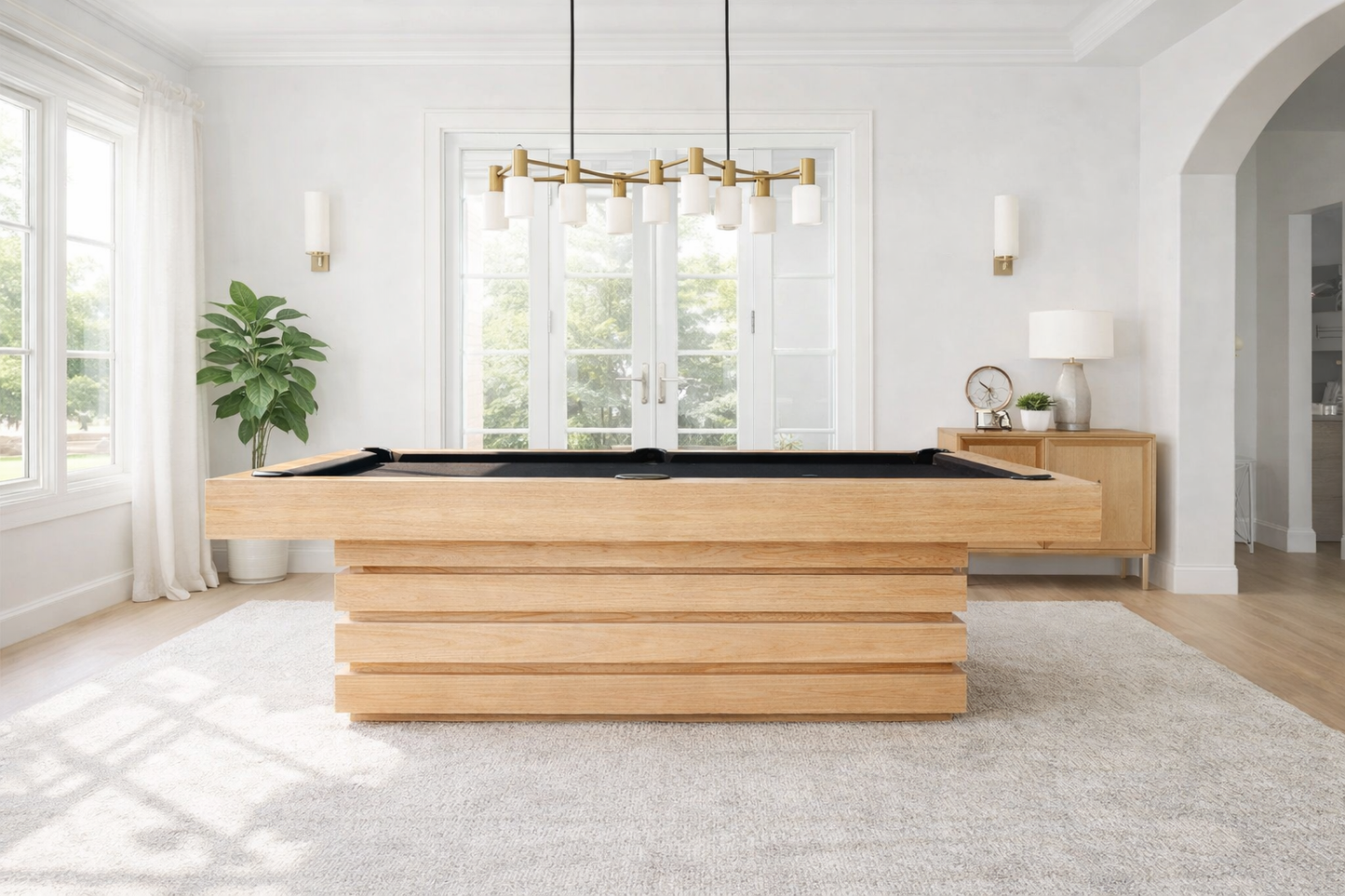 Hermosa Pool Table White Oak