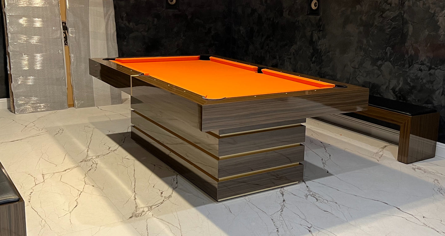 Hermosa Pool Table Earth Stripe