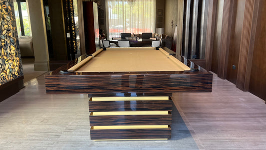 Hermosa Pool Table Macassar Piano Finish