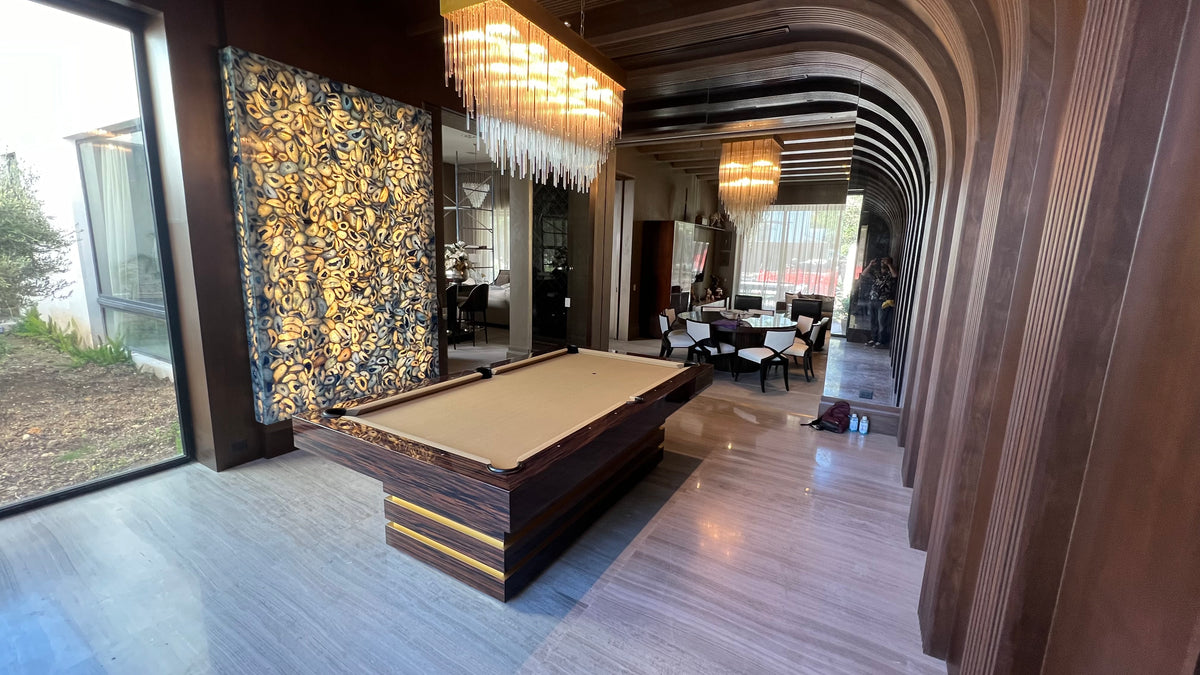 Hermosa Pool Table Macassar Piano Finish