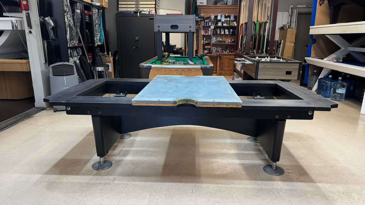 Preowned Crown 9'ft Pool Table Black