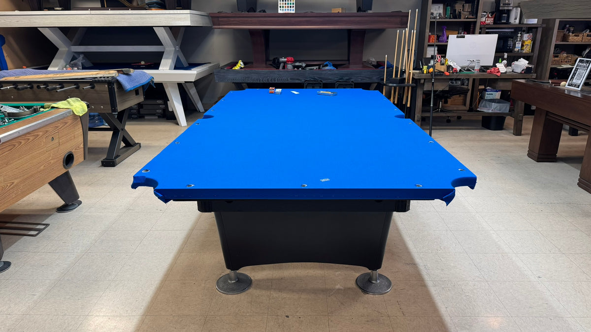 Preowned Crown 9'ft Pool Table Black