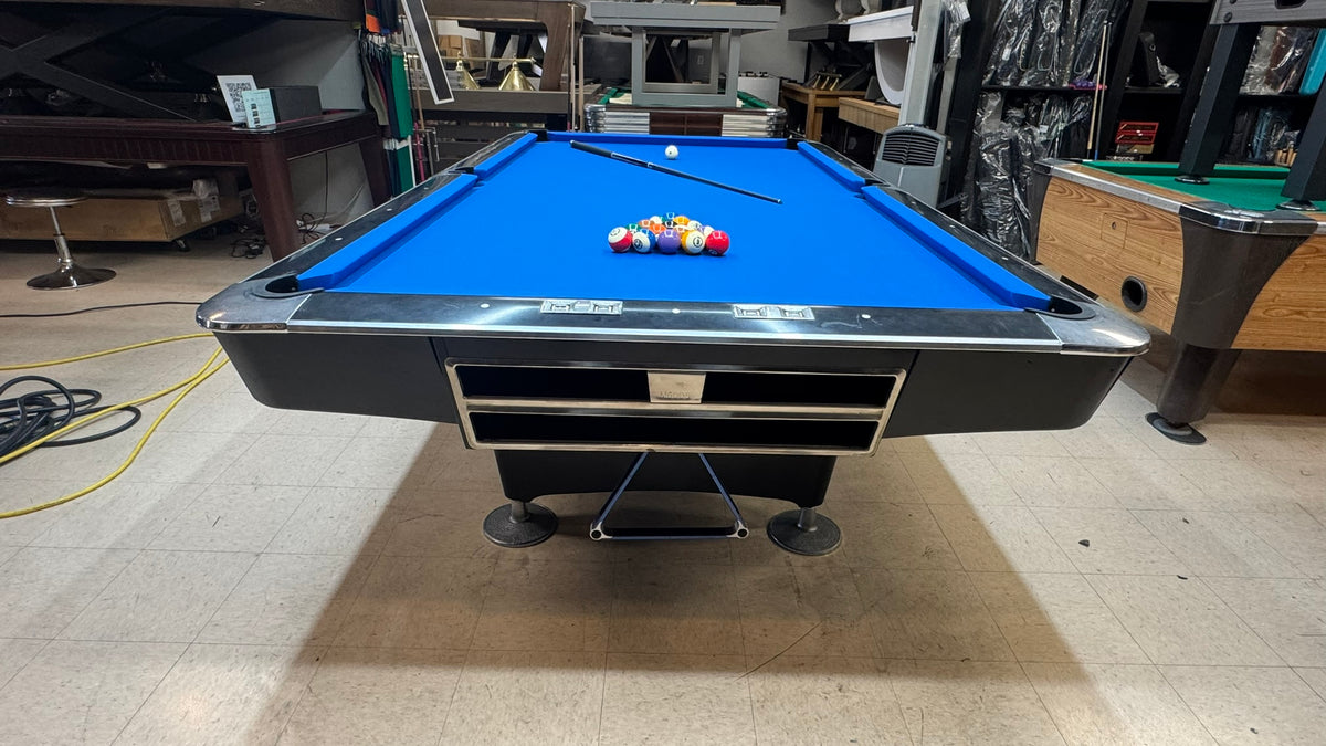 Preowned Crown 9'ft Pool Table Black