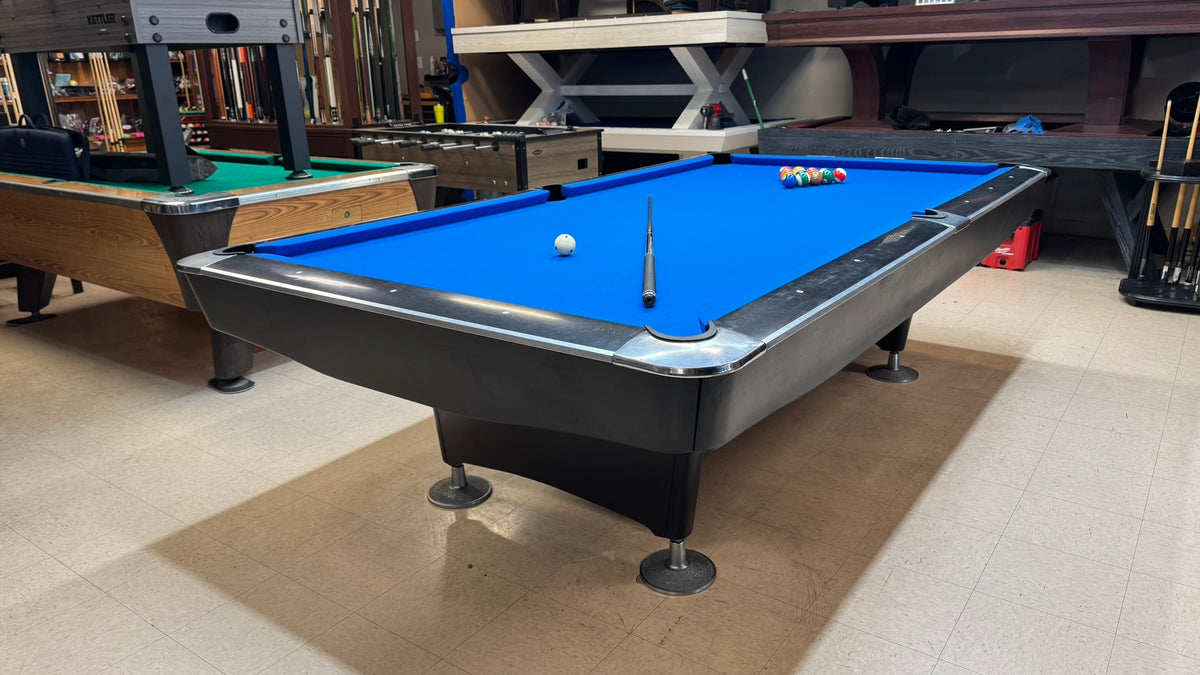 Preowned Crown 9'ft Pool Table Black