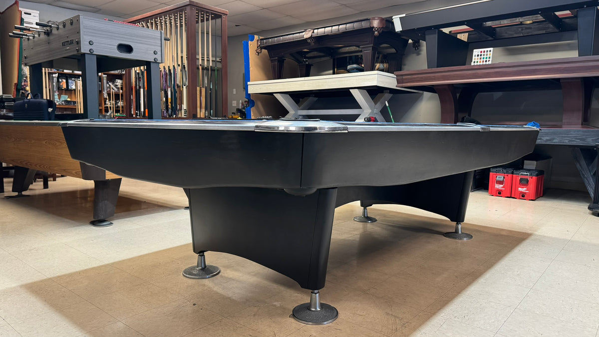 Preowned Crown 9'ft Pool Table Black