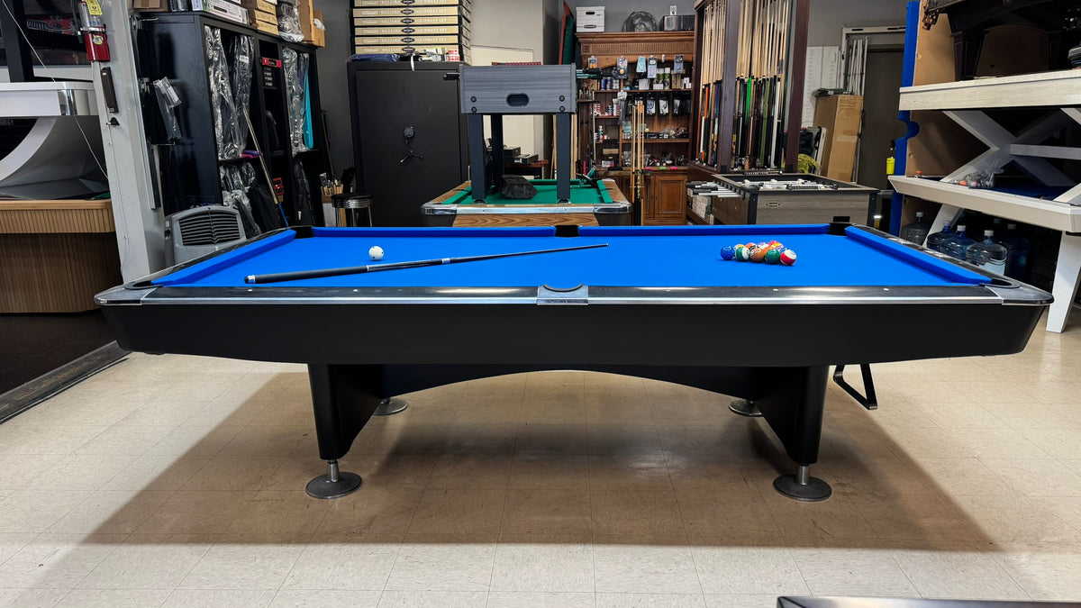 Preowned Crown 9'ft Pool Table Black