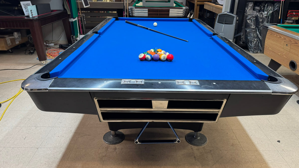 Preowned Crown 9'ft Pool Table Black