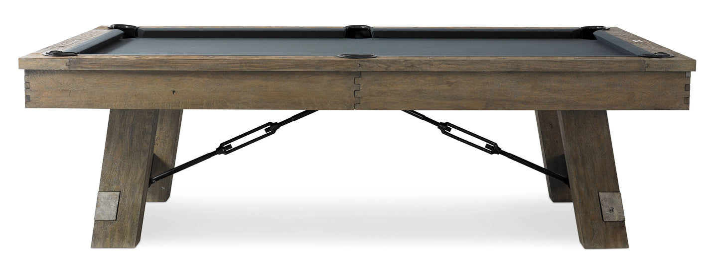 Isaac Pool Table Silvered Ash