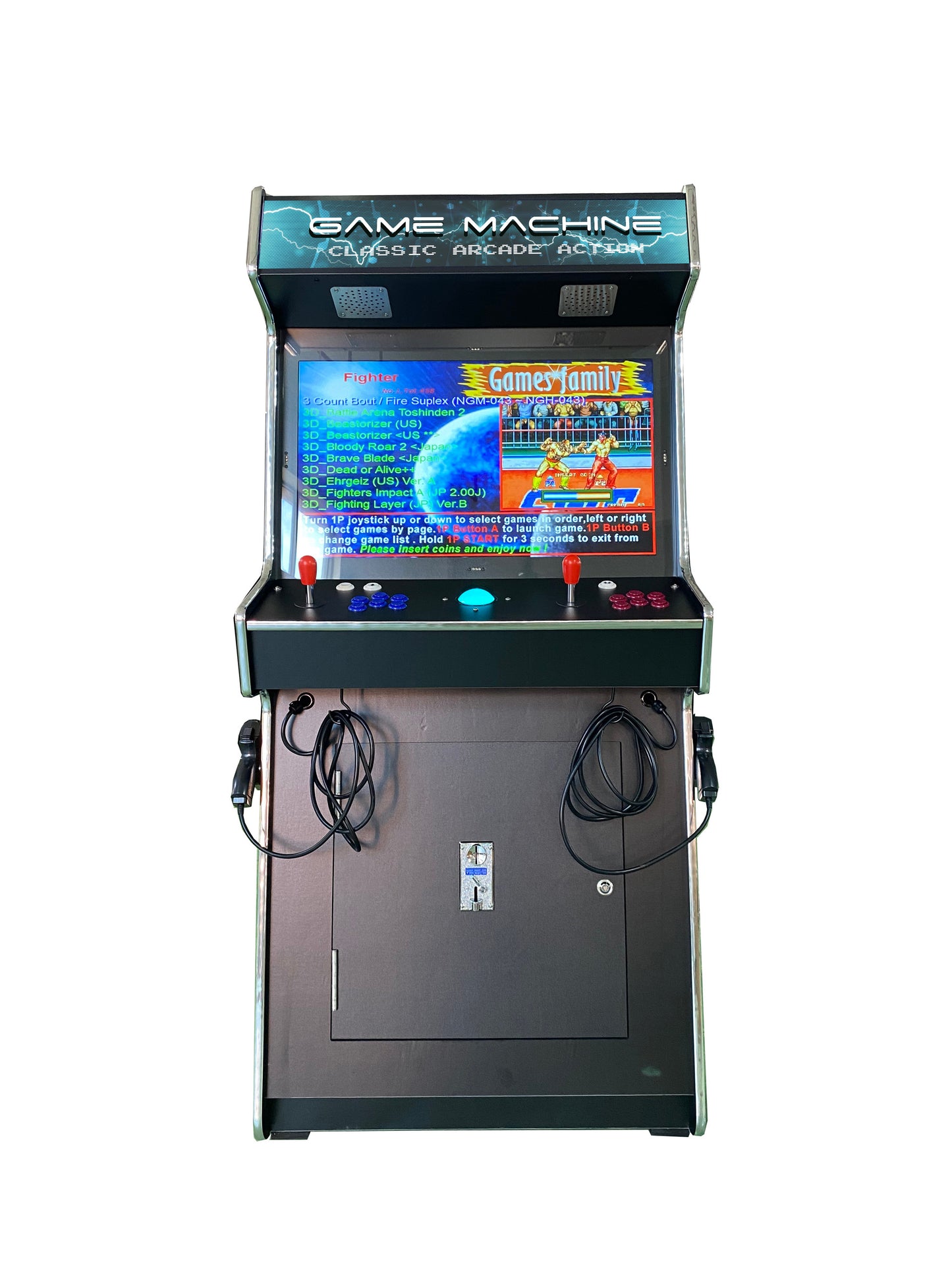 4500 Multi Game Stand Up Arcade with Guns 2 Players