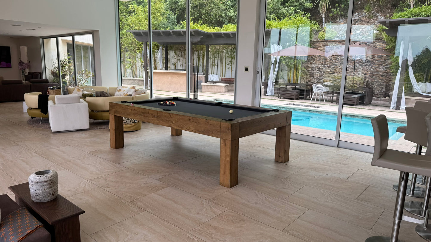 8ft Parsons Pool Table Dry Oak in stock Delivery in 1 to 3 Days