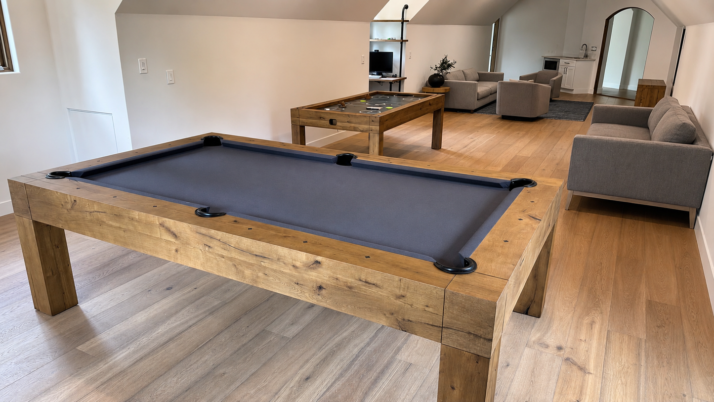 8ft Parsons Pool Table Dry Oak in stock Delivery in 1 to 3 Days