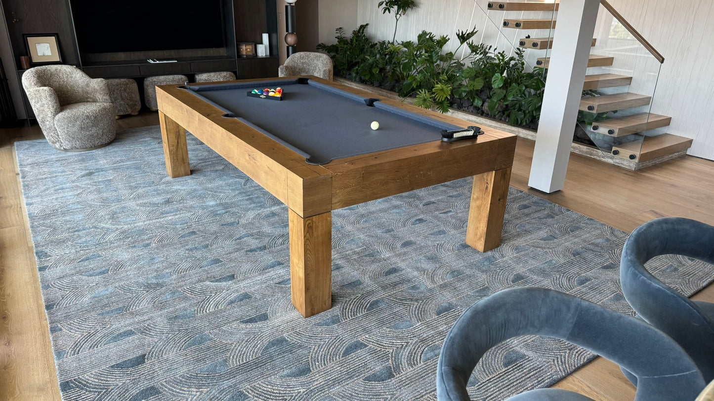 8ft Parsons Pool Table Dry Oak in stock Delivery in 1 to 3 Days