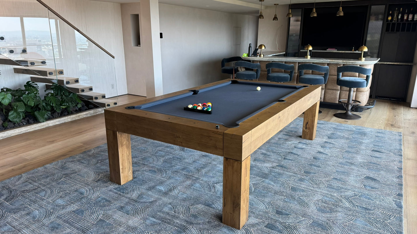 8ft Parsons Pool Table Dry Oak in stock Delivery in 1 to 3 Days