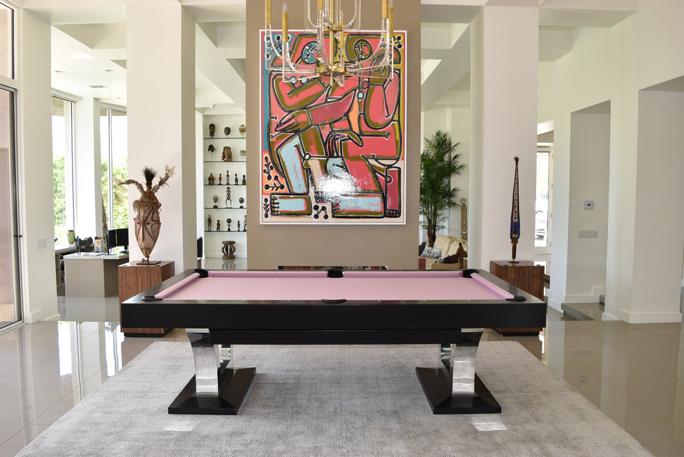 Penthouse Pool Table - Modern Pool Table - B A Billiards - Penthouse With Pool Table And Bar