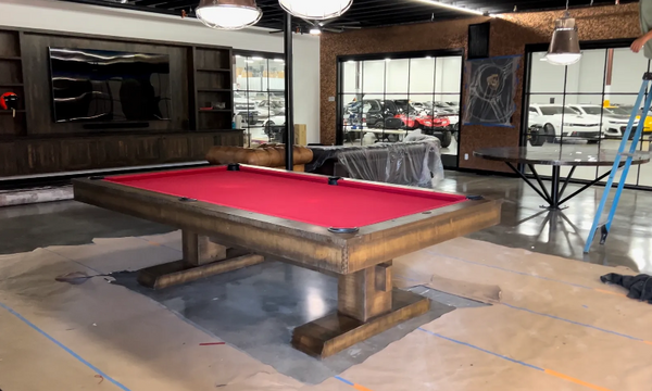 Rustic Pool Table - B A Billiards Store MFG USA Made
