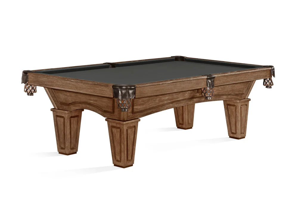 Allenton Pool Table Tapered Legs Rustic Brown