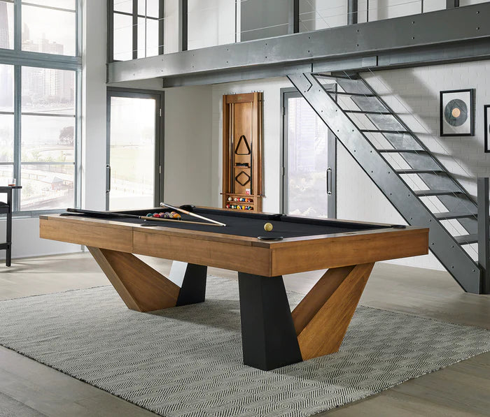 Annex Pool Table Brushed Walnut