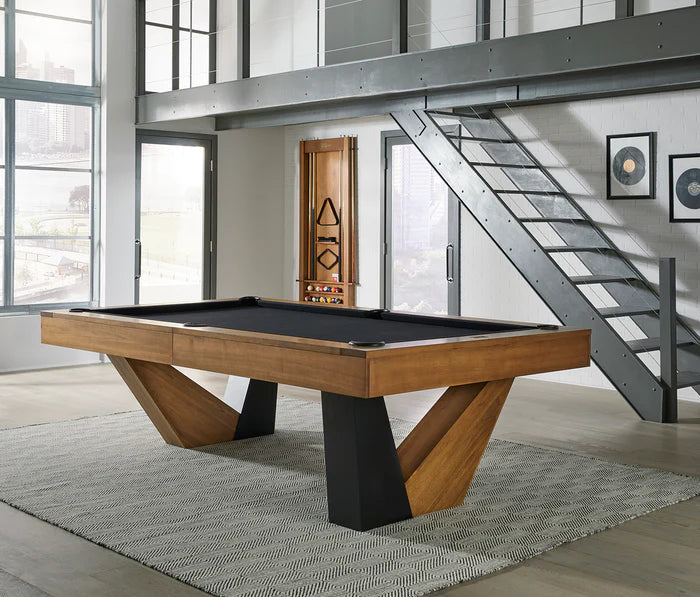 Annex Pool Table Brushed Walnut