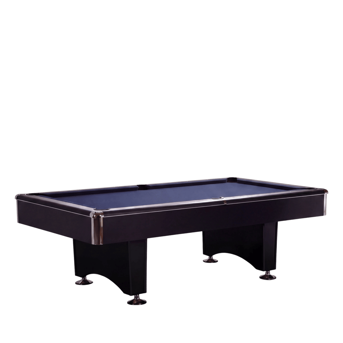CL Bailey Addison Pool Table - The Addison in Black Laminate with Navy cloth, Three-quarter