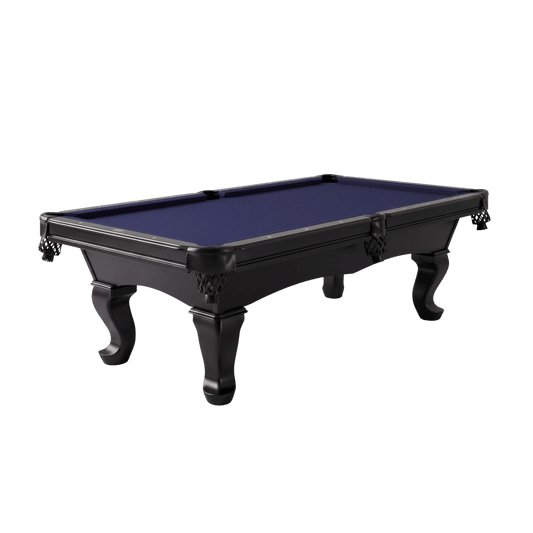 CL Bailey Elayna Pool Table - The Elayna in Black with Navy cloth, Three-quarter