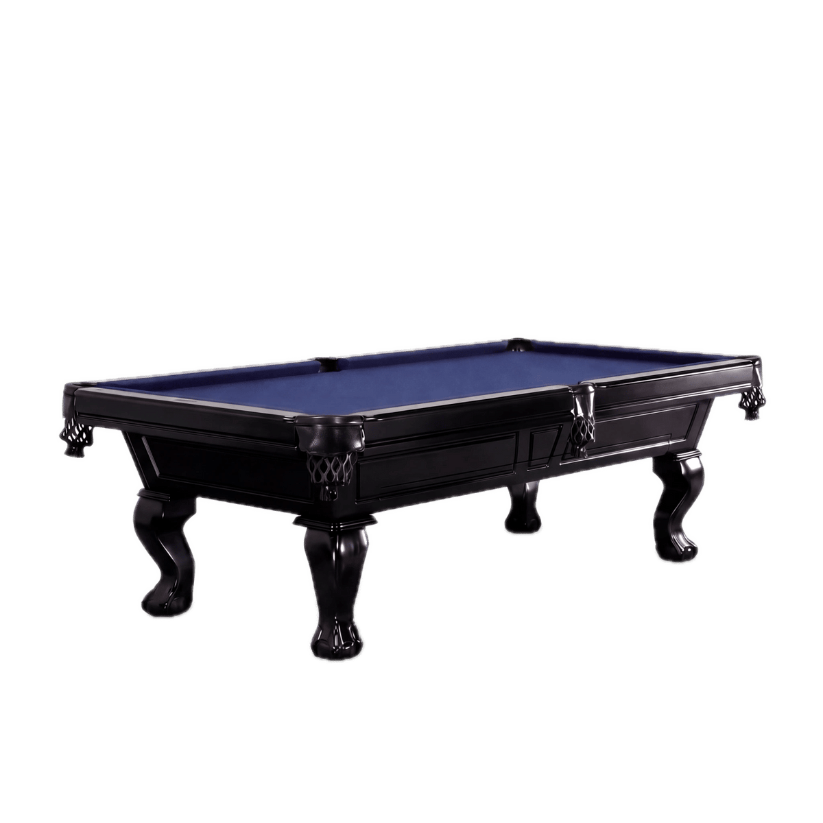 CL Bailey Norwich Pool Table - The Norwich in Black with Navy cloth, Three-quarter