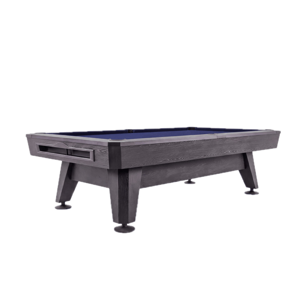 CL Bailey Velocity Pro Pool Table - Velocity Pro in Black Oak with Navy cloth, Three-quarter