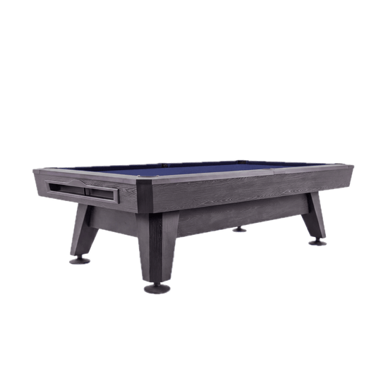 CL Bailey Velocity Pro Pool Table - Velocity Pro in Black Oak with Navy cloth, Three-quarter