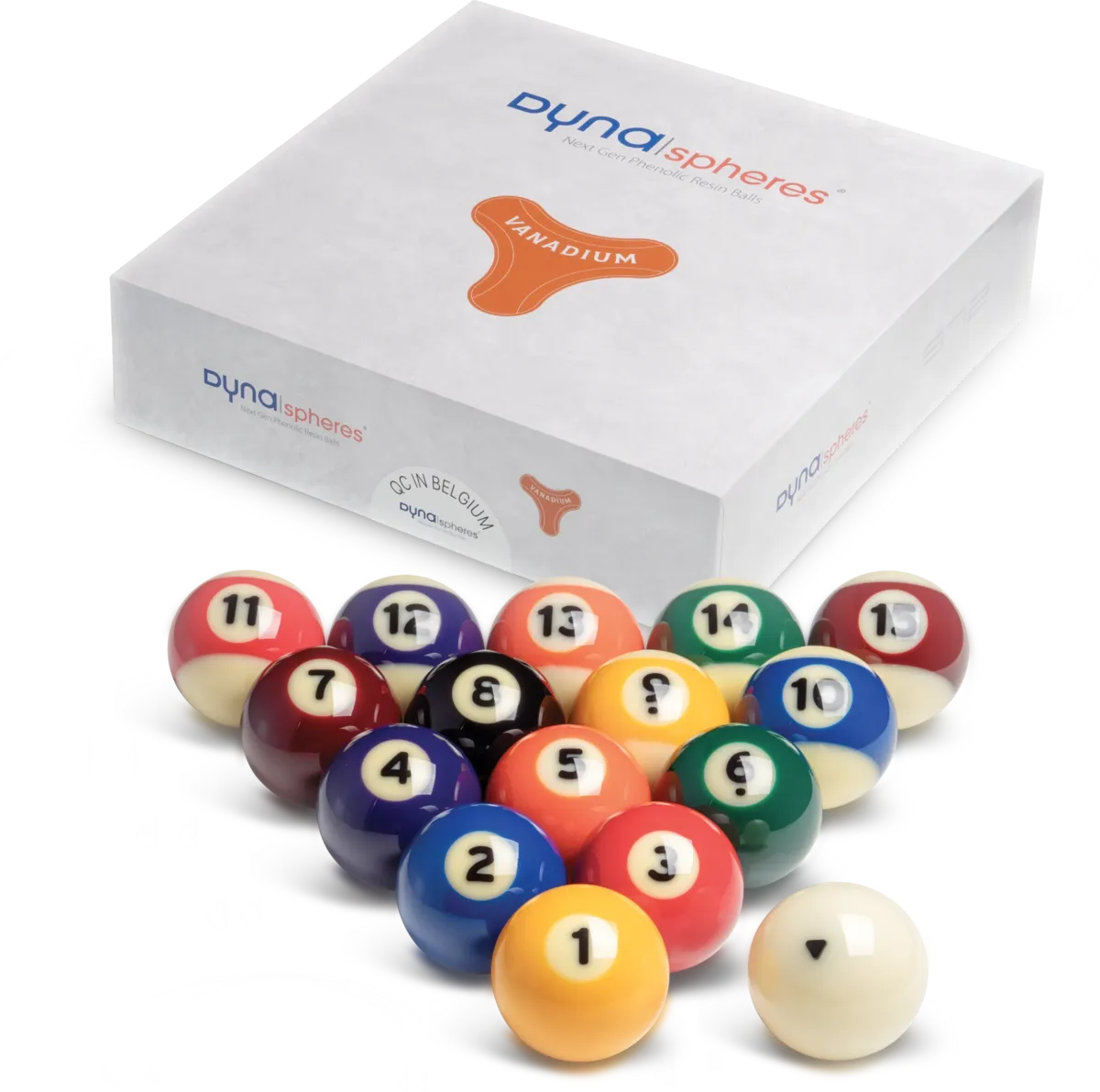 Dynaspheres Vanadium 572 Pool Ball Set