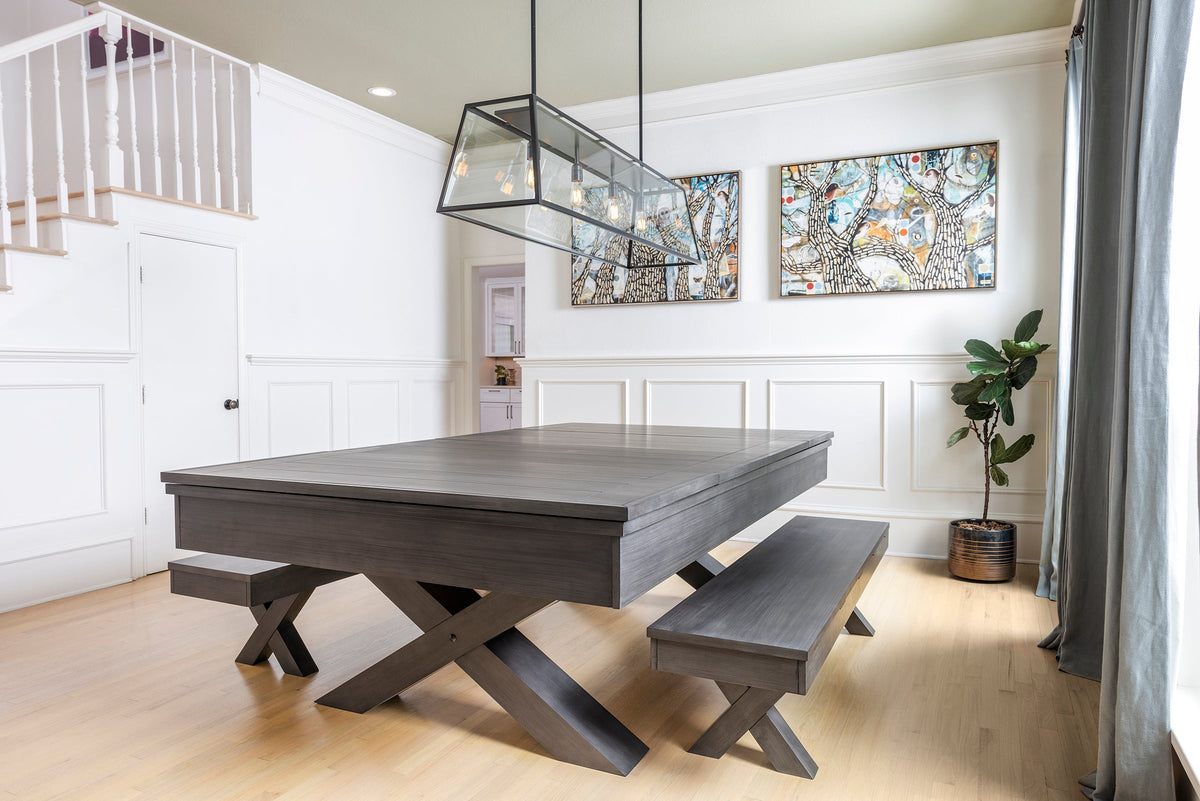 Imperial Blake 8 ft Pool Table Dining Top and Bench Set - product photo 2