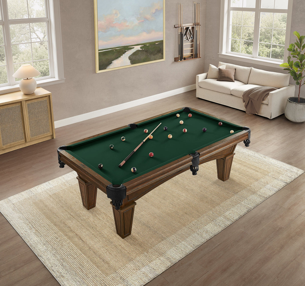 Imperial Hayden 7 ft Pool Table in Russet with Tapered Leg - product photo 3