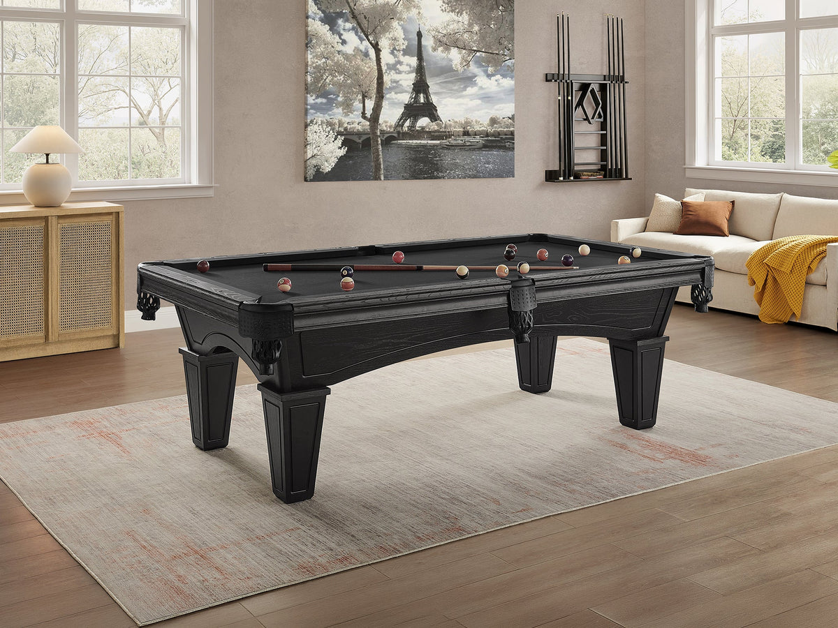Imperial Hayden 8 ft Pool Table in Onyx with Tapered Leg - product photo 1