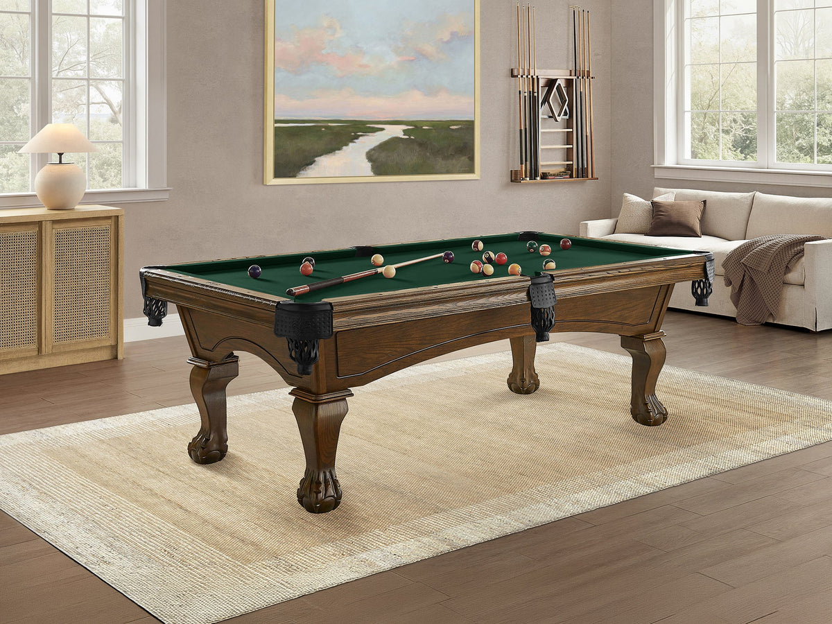 Imperial Hayden 7 ft Pool Table in Russet with Ball & Claw Legs - product photo 1