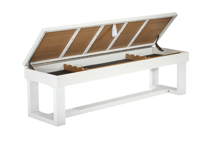 Lanai Out Door Pool Table Pearl White