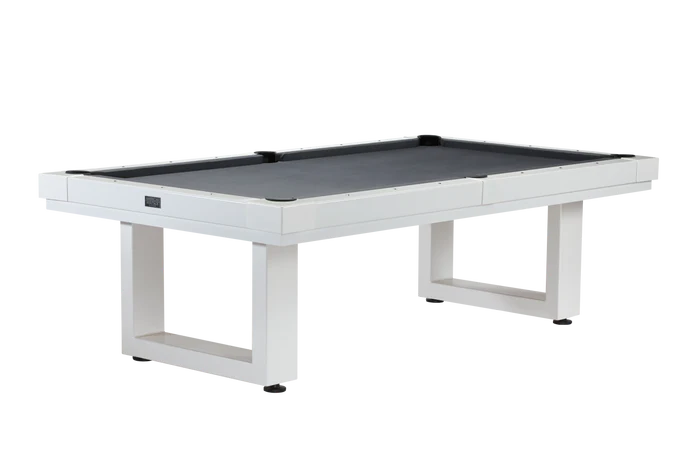 Lanai Out Door Pool Table Pearl White