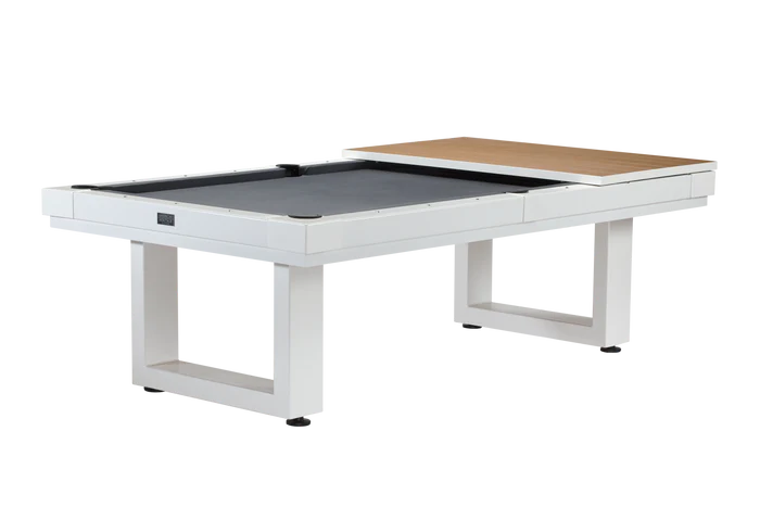 Lanai Out Door Pool Table Pearl White