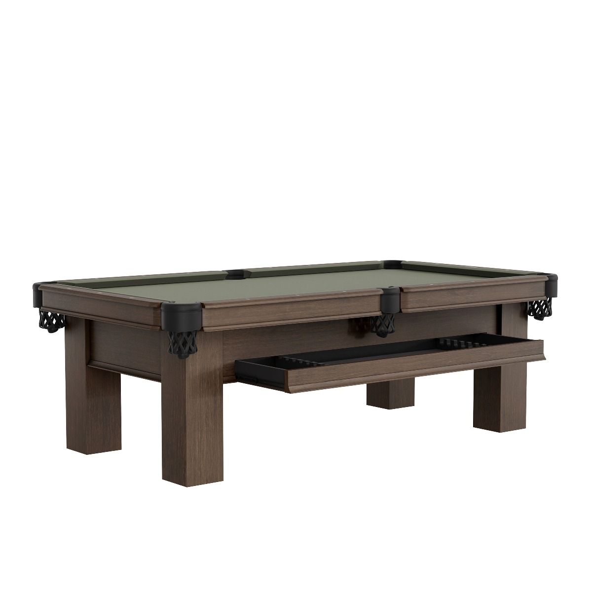 Plank & Hide Elias with Drawer Pool Table - primary image